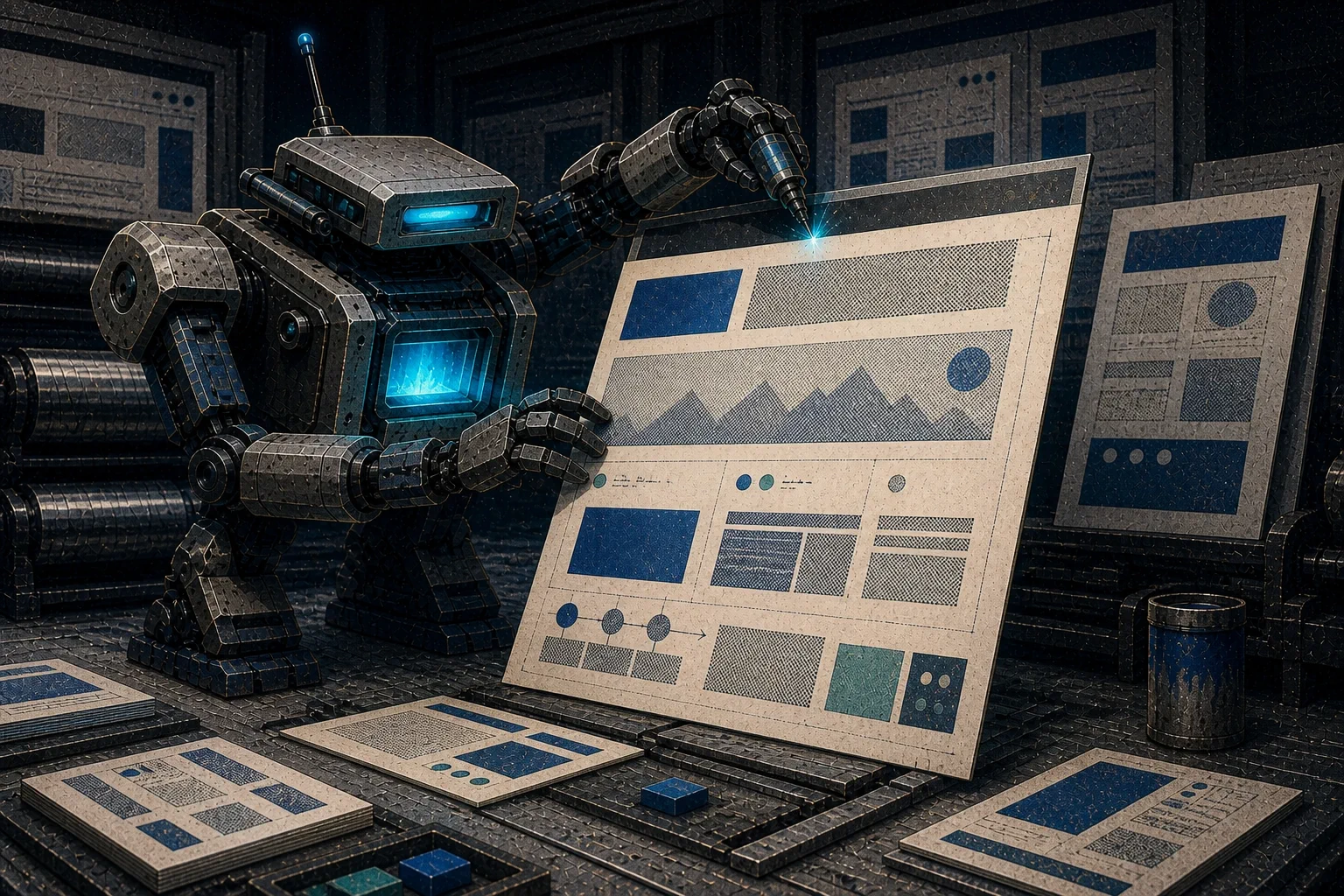 Forge builds a reusable service-page template from editorial content modules.
